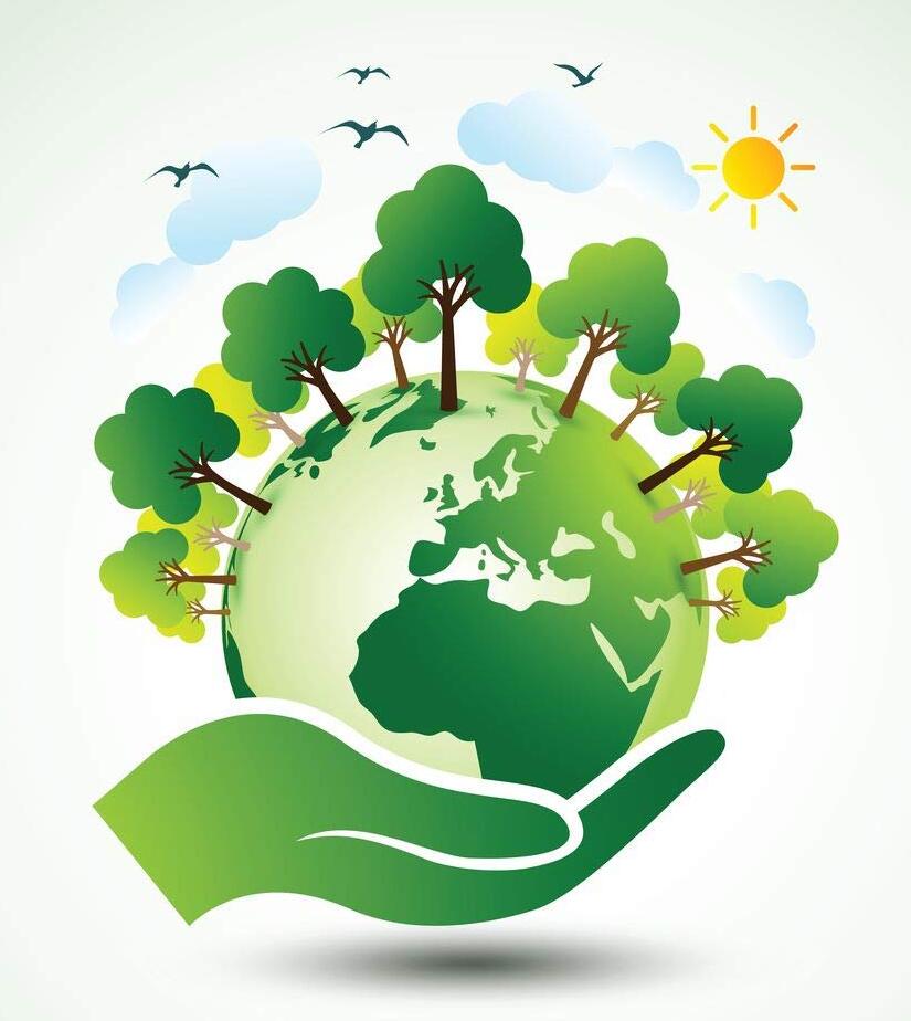 Earth globe image with greenary